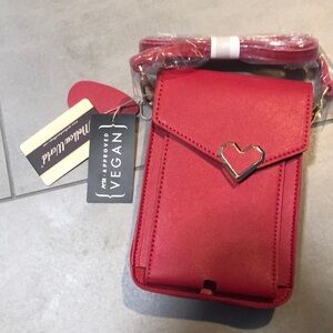 Brand new small bag / touch phone case . Pink with heart